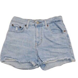 Levi Strauss Women's Blue Size 25 Jean Shorts  25x2 Distressed